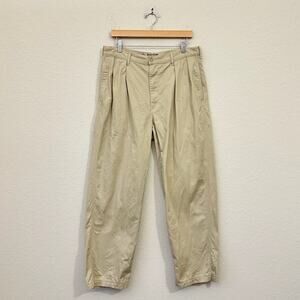 VTG POLO RALPH LAUREN Chino Pants Khaki Pleated Straight Preppy USA